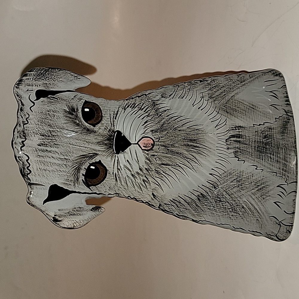 CERAMIC DOG SHAPED VASE BY NINA LYMAN